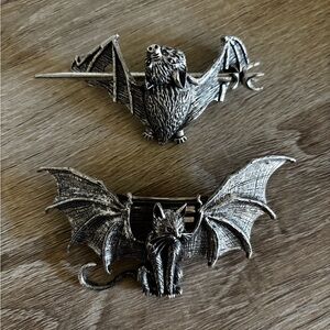 Gothic hair clip & pin set